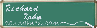 Richard Kohm Visitenkarte